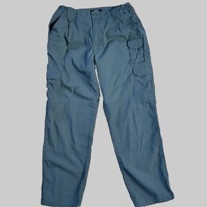 5.11 511 Tactical Cargo Pants Mens 36x32 Green Comfort Waist Workwear RipStop